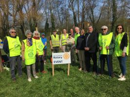 City of Hereford Rotary Club has been supporting a tree-planting scheme in the city.